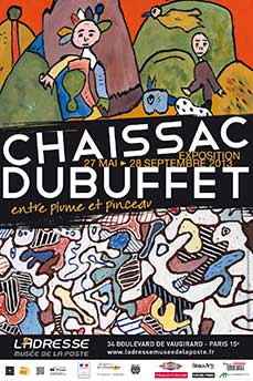 Exposition Chaissac Dubuffet en 2013 au musée de la poste